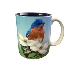 Summer bluebird Jim Rathert Photography  11 oz mug blue interior signed